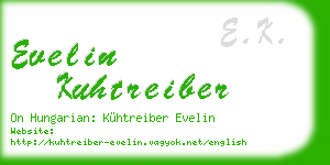 evelin kuhtreiber business card