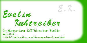 evelin kuhtreiber business card